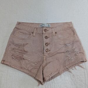 Abercrombie & Fitch High Waist Pink Shorts